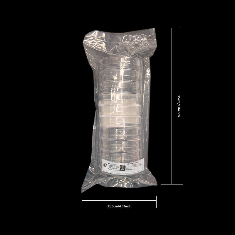 10 packs, 60mm*15mm sterile plastic petri dish