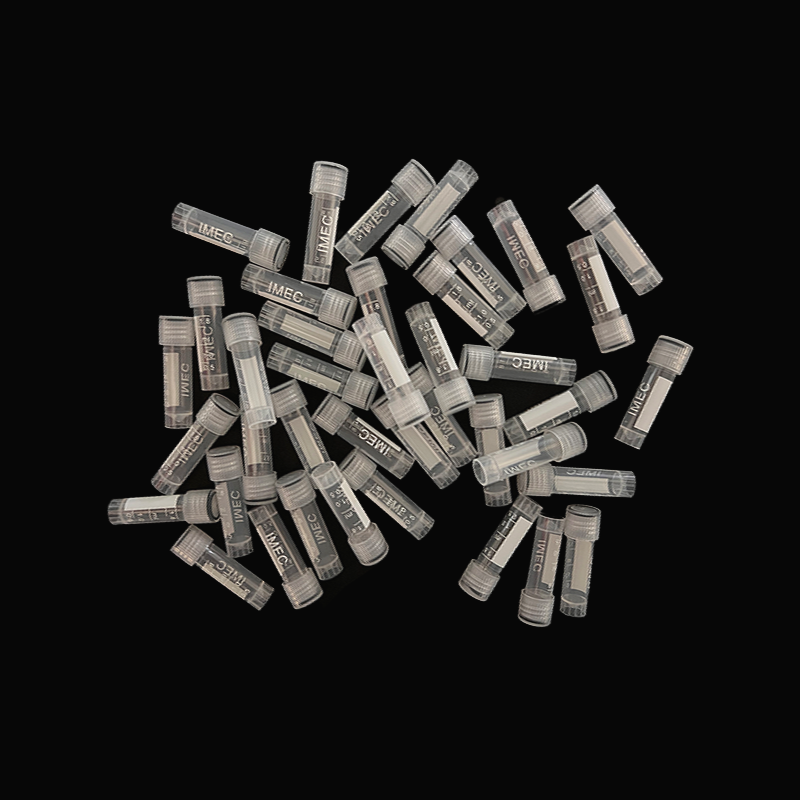 500 pcs 2ml  Lab Plastic Freezer Test Tubes, Sealed Screw Caps, Suitable For Laboratory