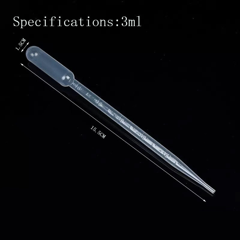 3ml Disposable Plastic Transfer Pipettes, Calibrated Dropper Suitable for Science Laboratory