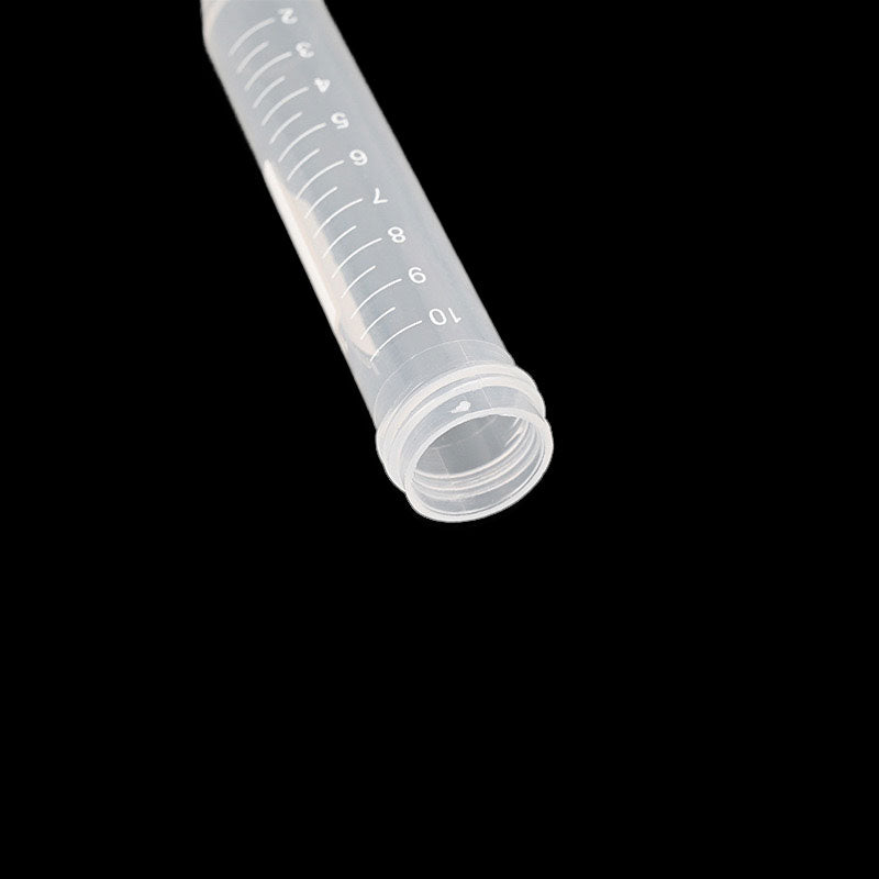 10ml screw mouth tip bottom centrifuge tube chemistry laboratory, disposable plastic centrifuge tube, used in laboratory, hospital, classroom teaching, scientific research room, etc