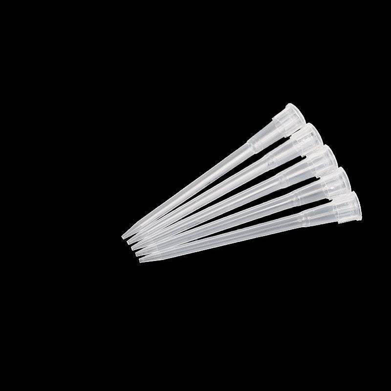 10ul extended suction head transparent pipette nozzle disposable pipette extended suction head, used for laboratory, hospital, classroom teaching, scientific research room, etc