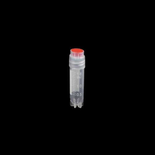 1.8 mL external rotary screw mouth ultra-low temperature frozen storage tube, rice word bottom can be vertical, bag sterilization, red cover