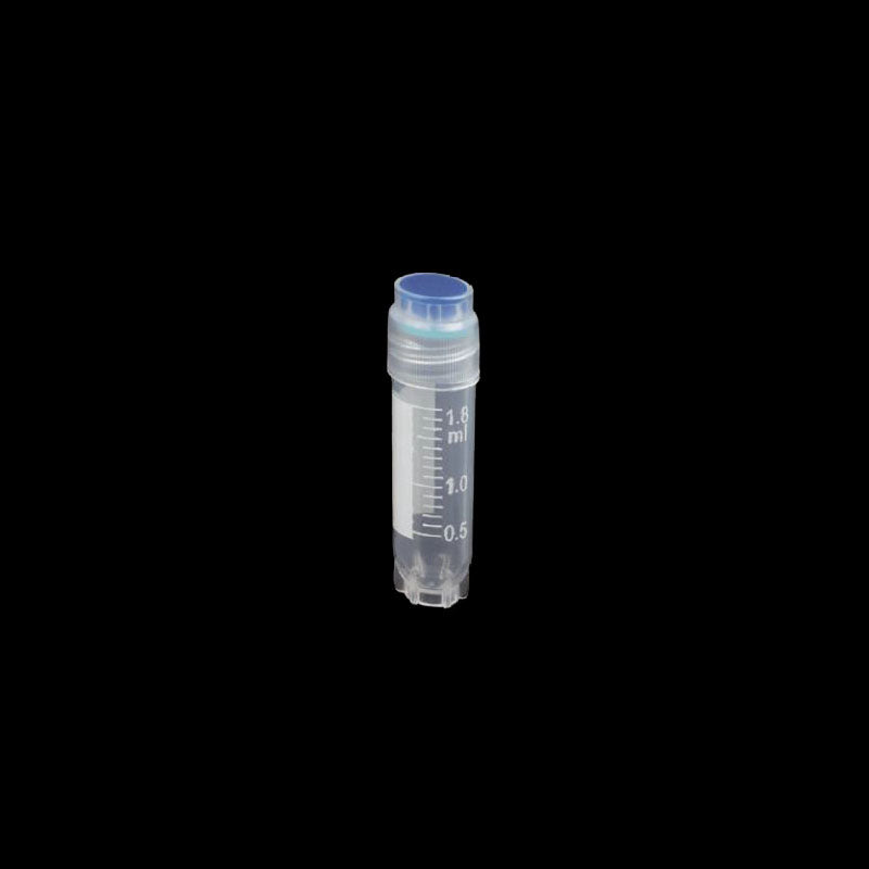 1.8 mL internal spiral screw mouth ultra-low temperature frozen storage tube, the outer flower bottom can be vertical, bag sterilization, blue cover