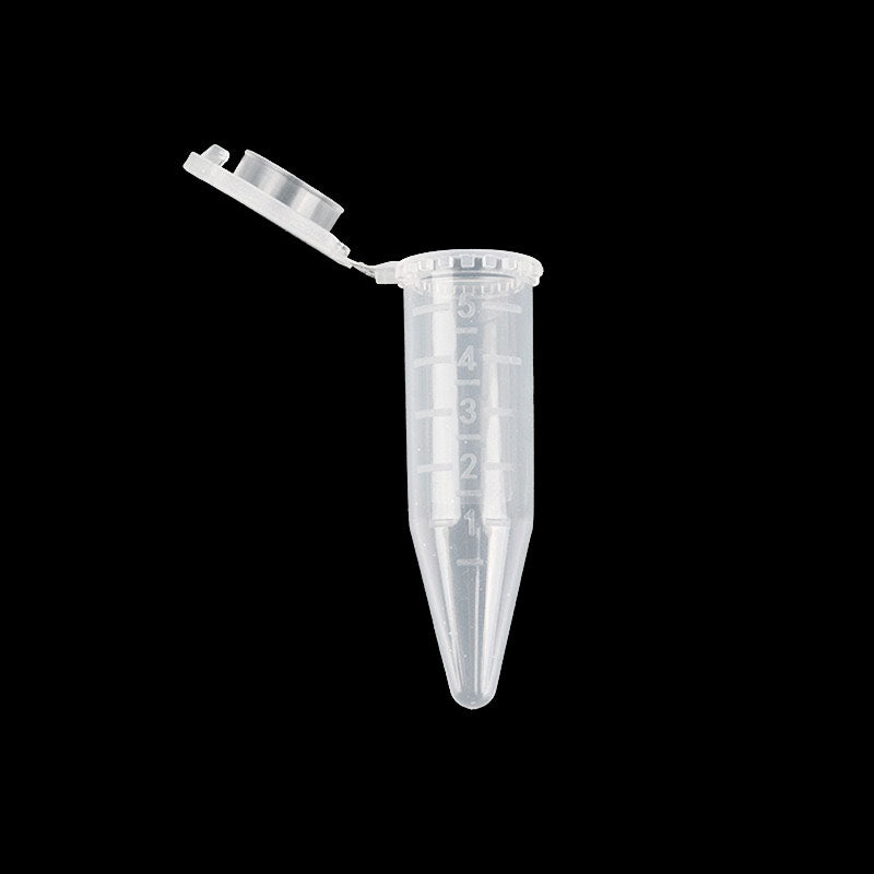 Transparent 5ml EP with a cover, used for laboratory, hospital, classroom teaching, research room, etc