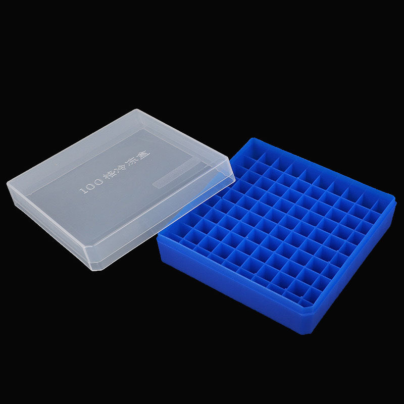 100 lattice cryobox, 13mm wide, suitable for 1.5m, 2ml cryotubes, low-temperature sample tubes. For laboratory, hospital, classroom teaching, scientific research room, etc