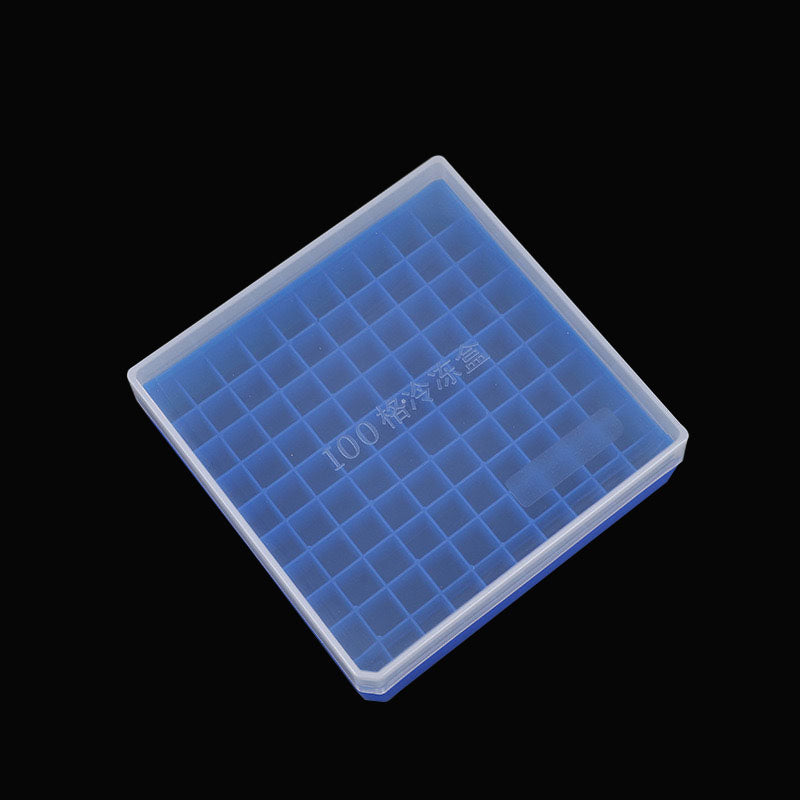 100 lattice cryobox, 13mm wide, suitable for 1.5m, 2ml cryotubes, low-temperature sample tubes. For laboratory, hospital, classroom teaching, scientific research room, etc