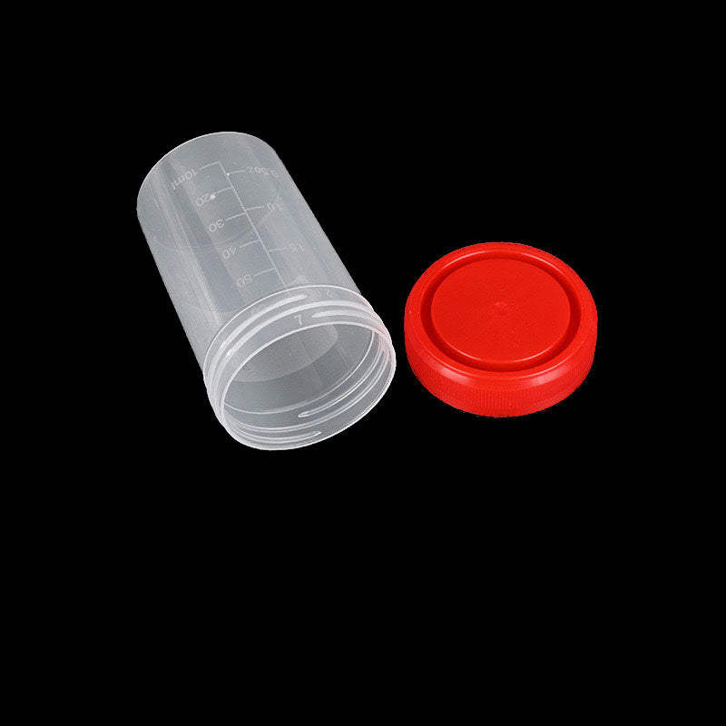 60ml stool cup disposable PP plastic stool collection cup, sputum cup, spiral cap, scale urine cup, used in laboratory, hospital, classroom teaching, scientific research room, etc