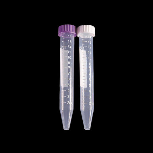 15ml tip bottom screw centrifuge tube, bag sterilized