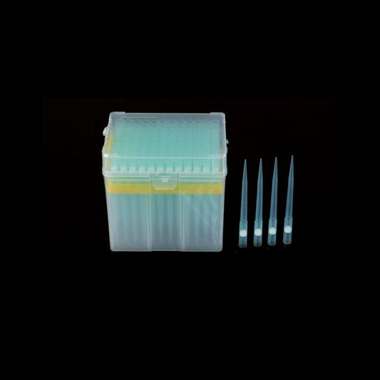 200-1250 μ L tip, lengthened, boxed sterilized, blue