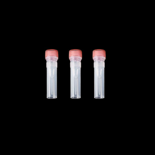 0.5 mL external rotary screw mouth freezing storage tube, vertical, bag sterilization, red cover