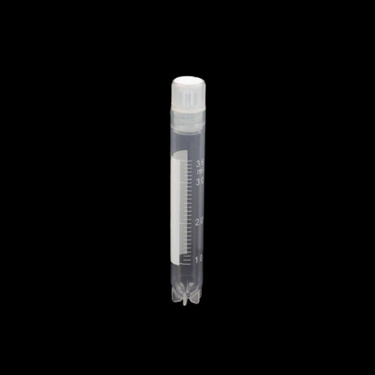 3.6 mL internal spiral screw mouth ultra-low temperature frozen storage tube, rice word bottom can be vertical, bag sterilization, white cover