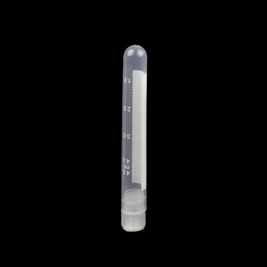 4.5 mL ultra-low temperature crystorage tube, round bottom, bagged sterilized, white cover