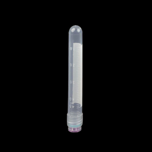 4.5 mL external rotary screw mouth ultra-low temperature freezing storage tube, round bottom, bag sterilization, purple cover