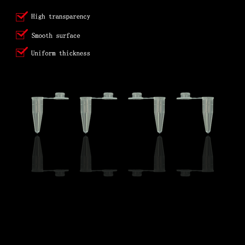 0.2ml  Micro Centrifugal Tubes Plastic, With Lid, For Sample Storage, Good Sealing, Clear Scale, High Transparency