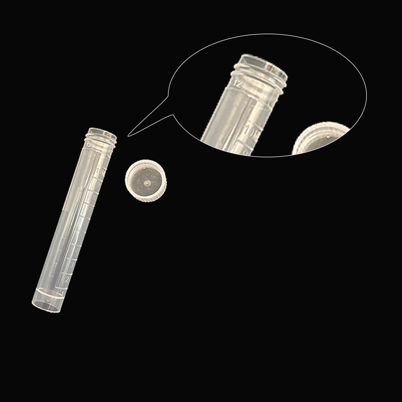 100 pcs 10ml  Lab Plastic Freezer Test Tubes, Sealed Screw Caps, Suitable For Laboratory