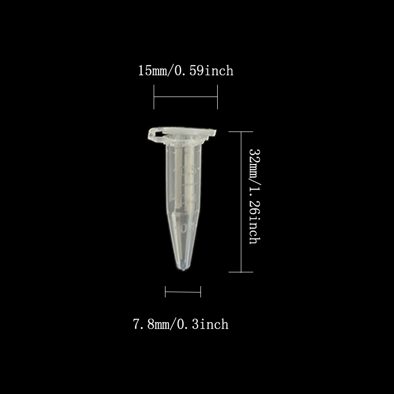 0.5ml    Micro Centrifugal Tubes Plastic, With Lid, For Sample Storage, Good Sealing, Clear Scale, High Transparency